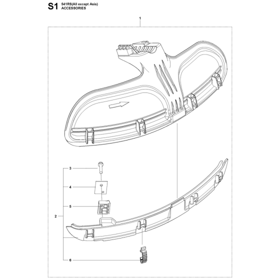 Accessories Assembly For Husqvarna 541RS Brushcutters