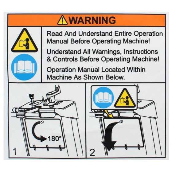 Decal for Husqvarna FS410 D, FS413 Floor Saws - 542 19 05-93