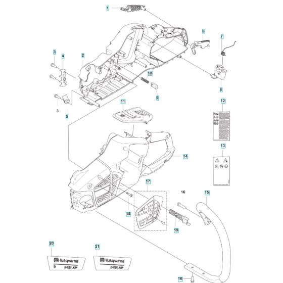 Chassis for Husqvarna 542i XP