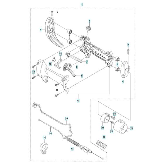 Throttle Assembly for 543RB