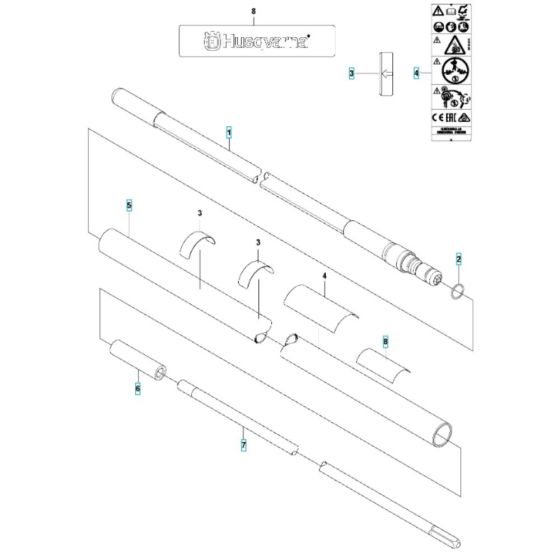 Shaft Assembly for Husqvarna 543RB