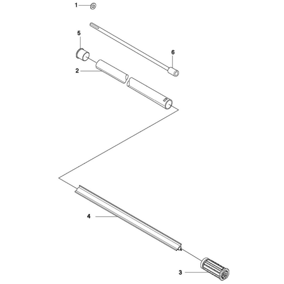 Shaft Assembly For Husqvarna 543RBK Brushcutters