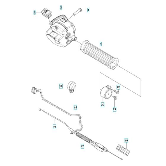 Throttle Assembly for 543RBS