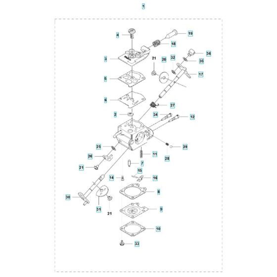 Carburettor Assembly for 543RBS