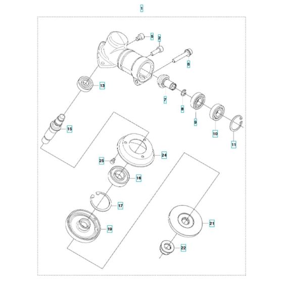 Gear Assembly for Husqvarna 543RBS