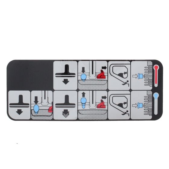 Label for Husqvarna K1250 Disc Cutter- Genuine Part - 544 87 38-01