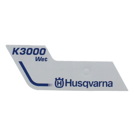 Label Wet Left for Husqvarna K3000 Power Cutters - 544 90 33-05