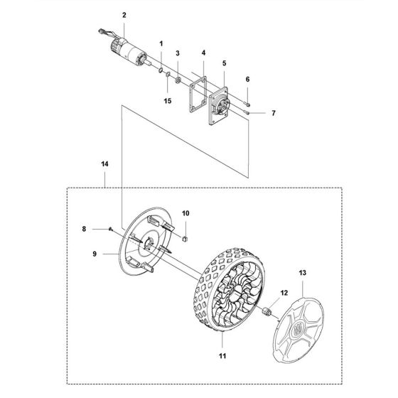 Wheel and Tyres for Husqvarna