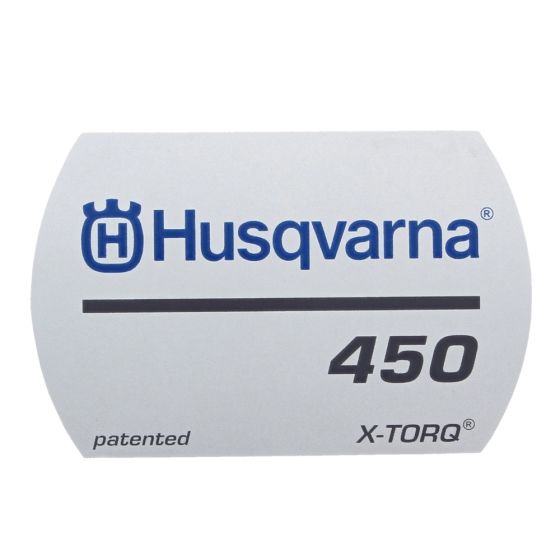 Label for Husqvarna 450 Chainsaws - 544 37 70 02