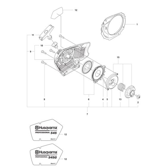 Starter Assembly for Husqvarna 545