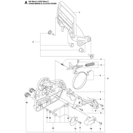 Chain Brake, Clutch Cover