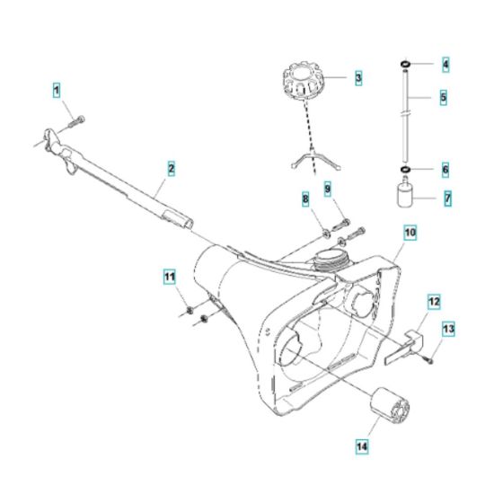 Fuel Tank Assembly for 545F