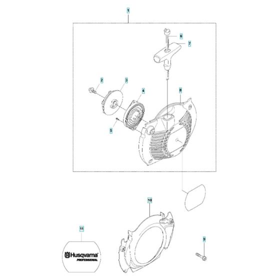 Starter Assembly for Husqvarna 545F