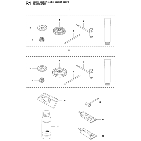 Accessories Assembly For Husqvarna 545FXt Brushcutters