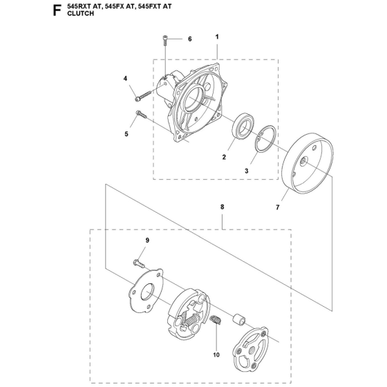 Clutch Assembly For Husqvarna 545FXTAT Brushcutters