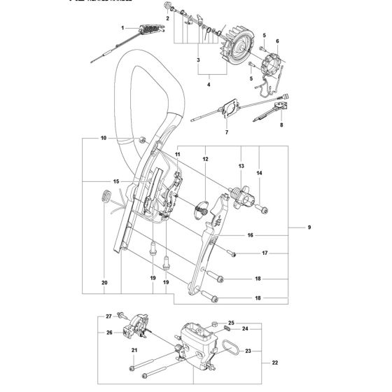 Heated Handle for Husqvarna 545G