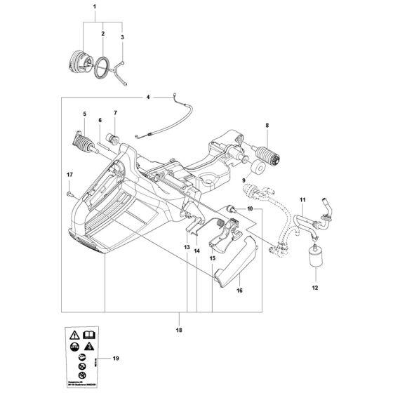 Fuel Tank Assembly for Husqvarna