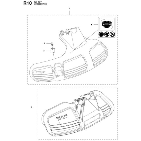 Accessories-2 Assembly For Husqvarna 545RXT Brushcutters