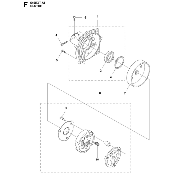 Clutch Assembly For Husqvarna 545RXTAT Brushcutters