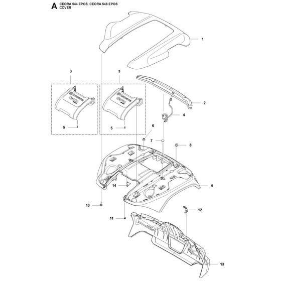 Cover for Husqvarna 546-EPOS