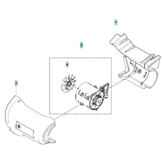 Fan for Husqvarna 550iBTX