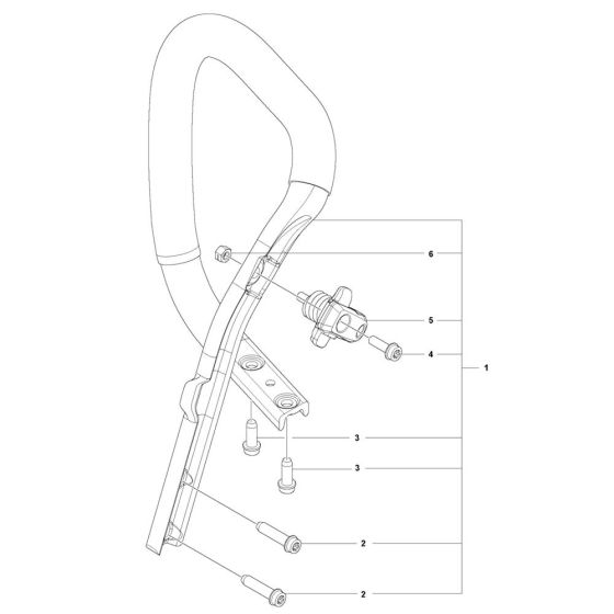 Handle Assembly for Husqvarna 550XP