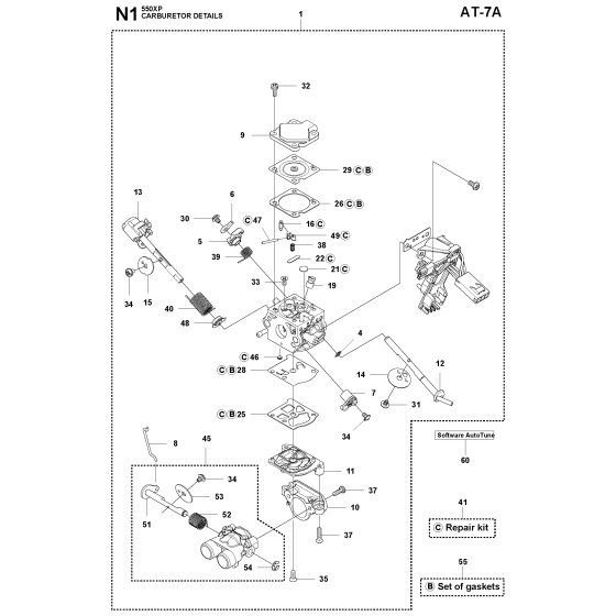 Carburetor Assembly for 550XP-XPG