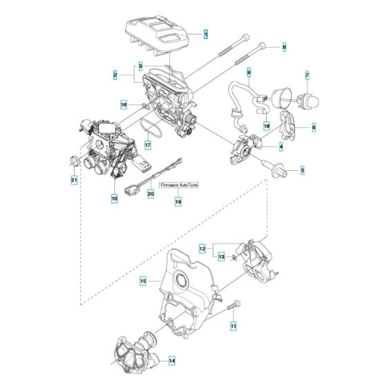 Carburettor & Air Filter Assembly