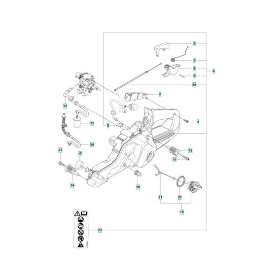 Fuel Tank Assembly for Husqvarna