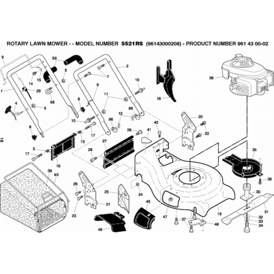 Assembly for Husqvarna 5521 RS