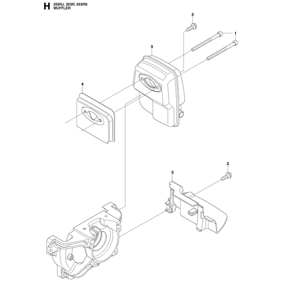 Muffler Assembly for 553RS