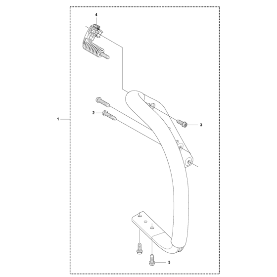 Handle Assembly for Husqvarna 555