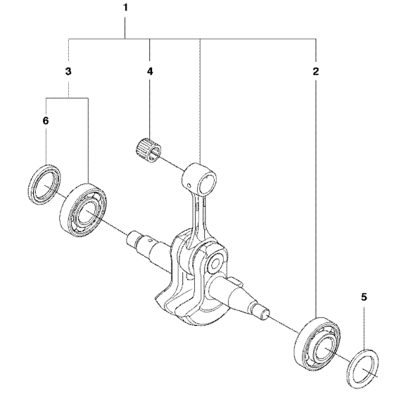 Crankshaft Assembly Husqvarna 556