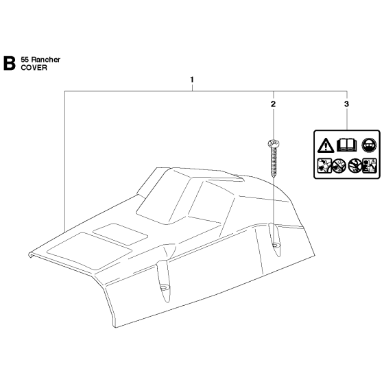 Cover Assembly for Husqvarna 55