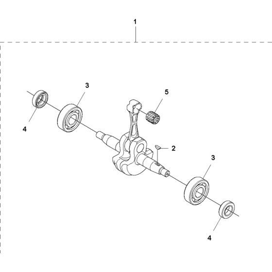 Crankshaft Assembly for Husqvarna 560BFS Leaf Blower