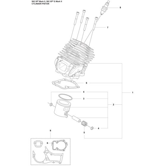 Crankshaft for Husqvarna 562XP
