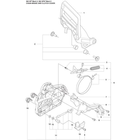 Chain Brake, Clutch Cover Assembly