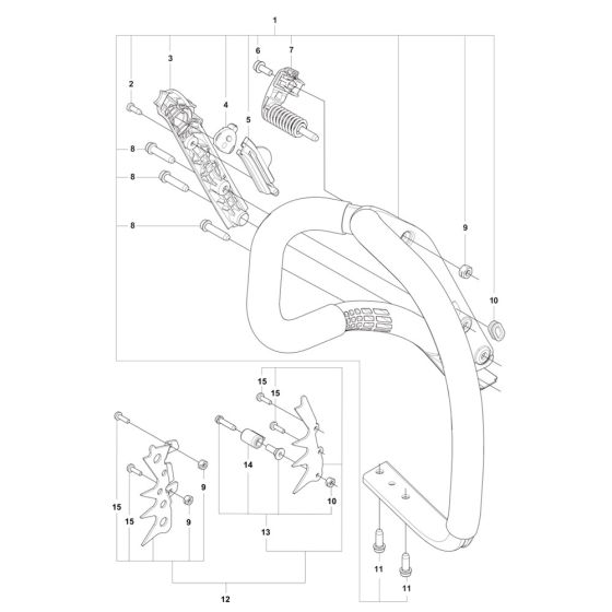 Handle Assembly for Husqvarna