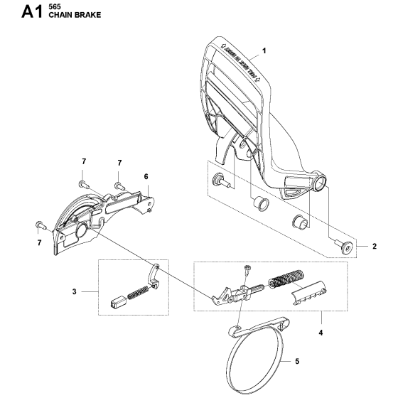 Chain Brake Assembly For Husqvarna 565 Chainsaw 