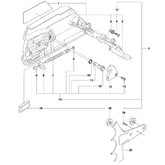 Clutch Cover Assembly For Husqvarna 570 Chainsaw 