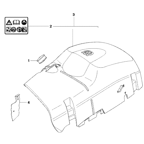 Cylinder Cover Assembly For Husqvarna 570 Chainsaw 