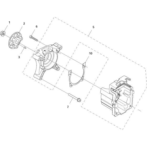 Crankcase Assembly for Husqvarna 570BFS Leaf Blower