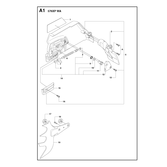 Clutch Cover Assembly For Husqvarna 576XP Chainsaw 