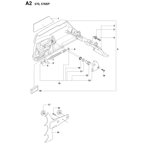 Clutch Cover Assembly For Husqvarna 576XP Chainsaw 