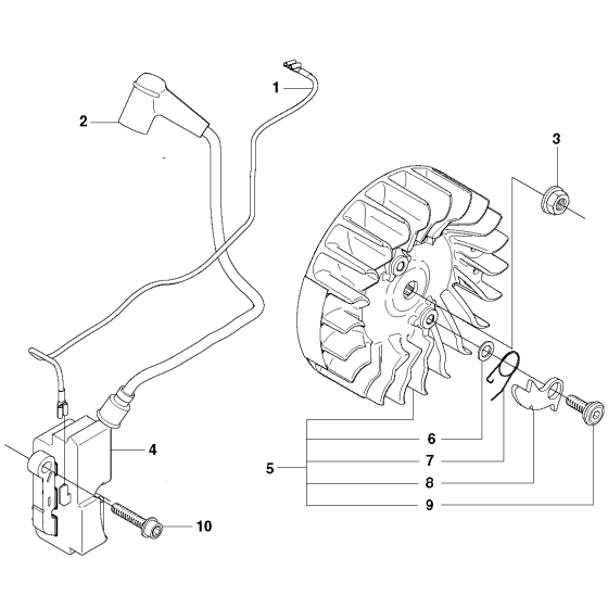 Ignition System Assembly For Husqvarna 576XP Chainsaw 