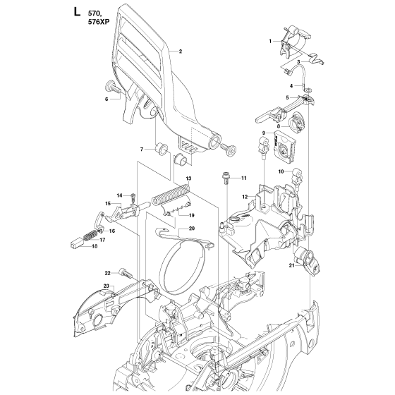 Chain Brake Assembly For Husqvarna 576XP Chainsaw 