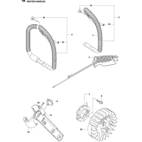 Heated Handle for Husqvarna 576XP