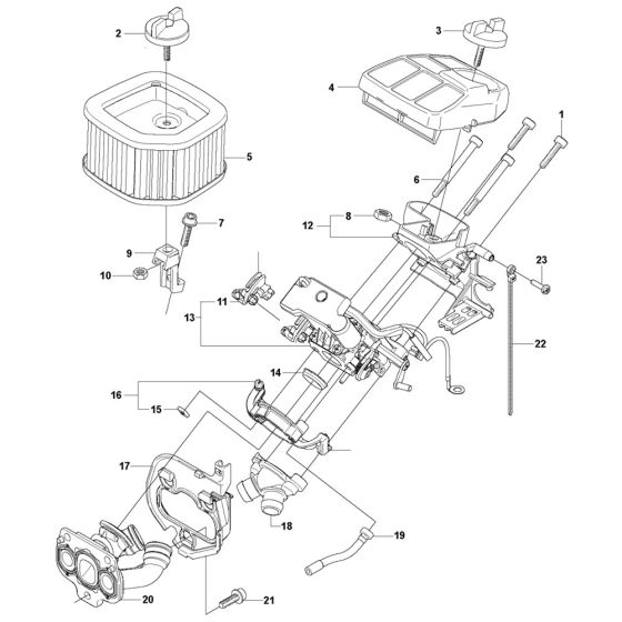 Carburettor & Air Filter for 576XP