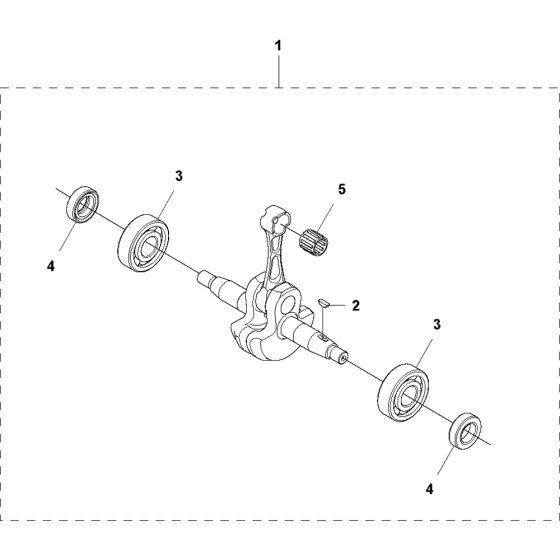 Crankshaft Assembly for Husqvarna 578BTF Leaf Blower