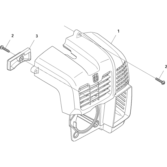 Cylinder Cover Assembly for Husqvarna 580BFS Leaf Blower